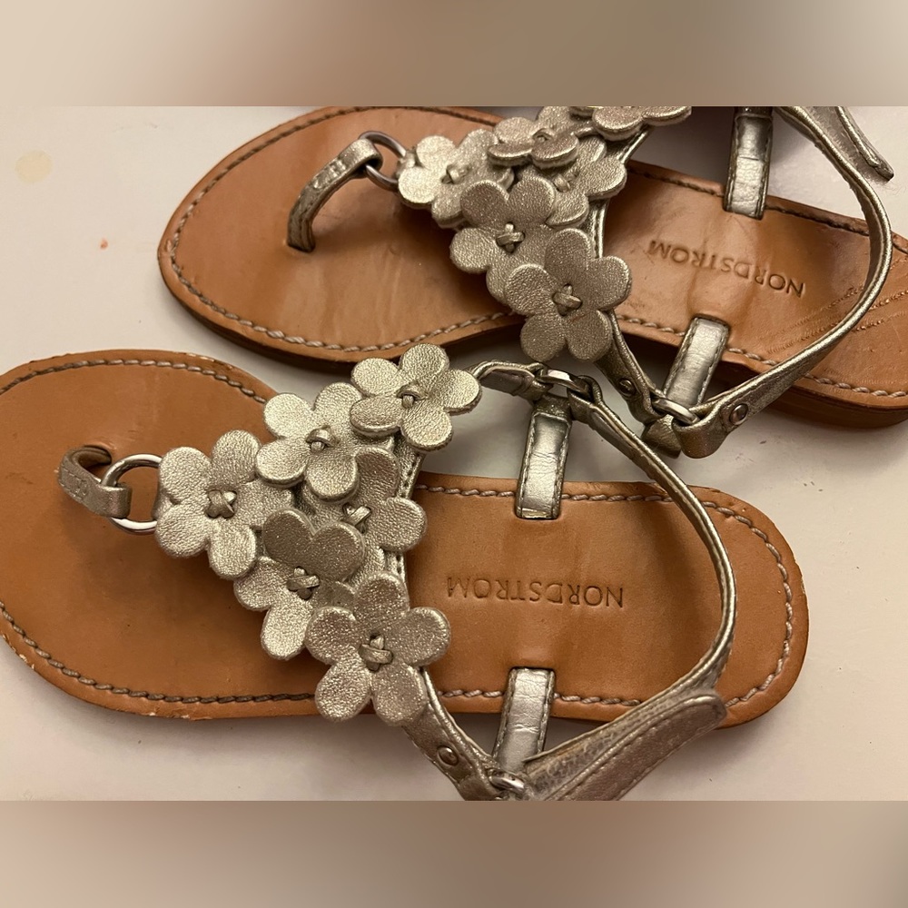 Silver sandals Nordstrom 11m